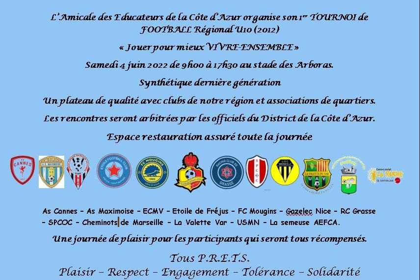 Tournoi Jouer pour mieux vivre ensemble - Vignette
