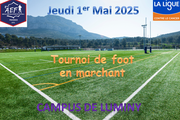 Tournoi de Foot en marchant du Jeudi 1er Mai au profit de la Ligue contre le Cancer - Vignette