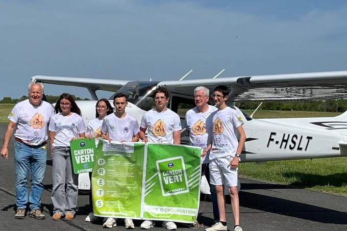 Baptême de l'air pour les 6 lauréats du Carton Vert "CVA+" - Vignette