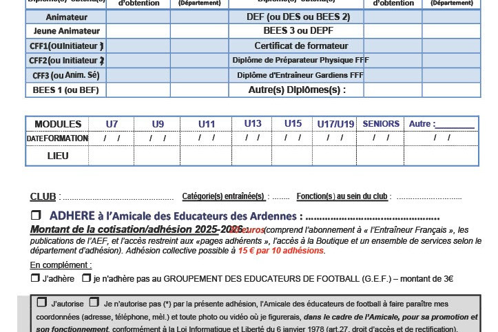 BULLETIN ADHESION AEF08 2026-2027 - Vignette